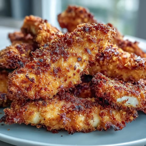 Golden-baked Crispy Turmeric Chicken Tenders resting on a wire rack next to a small bowl of sweet chili sauce.