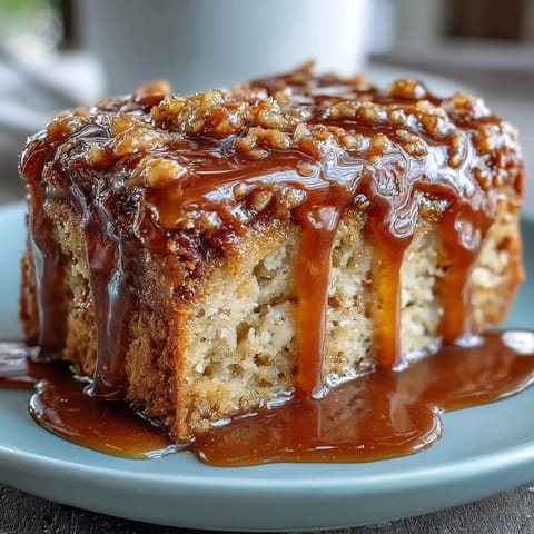 Moist dandelion honey cake with lemon glaze, topped with a glossy citrus drizzle and delicate floral notes for spring celebrations.