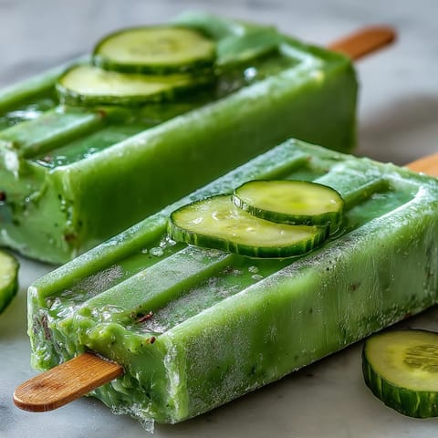 Viral TikTok Pickle Juice Popsicles, a tangy frozen treat refreshing for summer.