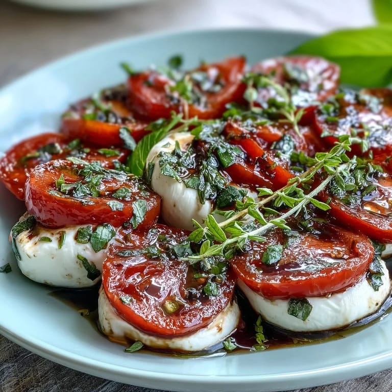 Portable Caprese salad in a mason jar, featuring cherry tomatoes, fresh mozzarella, and basil leaves.