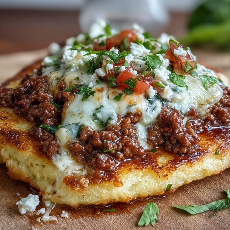 Savory cloud bread tacos, a delicious low-carb option with juicy taco filling.